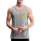 845 Subie Gold Font Men’s Premium Tank - heather gray