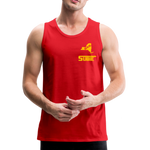 845 Subie Gold Font Men’s Premium Tank - red