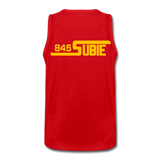 845 Subie Gold Font Men’s Premium Tank - red