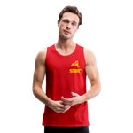 845 Subie Gold Font Men’s Premium Tank - red