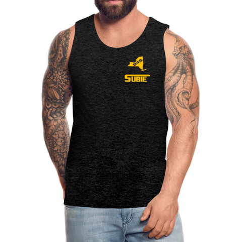 845 Subie Gold Font Men’s Premium Tank - charcoal gray