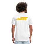 845 Subie Gold Font Fitted Cotton/Poly T-Shirt by Next Level - white