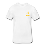 845 Subie Gold Font Fitted Cotton/Poly T-Shirt by Next Level - white
