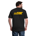 845 Subie Gold Font Fitted Cotton/Poly T-Shirt by Next Level - black