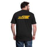 845 Subie Gold Font Fitted Cotton/Poly T-Shirt by Next Level - black