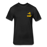 845 Subie Gold Font Fitted Cotton/Poly T-Shirt by Next Level - black