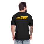 845 Subie Gold Font Fitted Cotton/Poly T-Shirt by Next Level - black