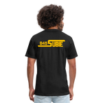 845 Subie Gold Font Fitted Cotton/Poly T-Shirt by Next Level - black