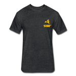 845 Subie Gold Font Fitted Cotton/Poly T-Shirt by Next Level - heather black