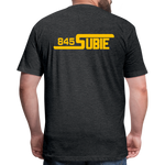 845 Subie Gold Font Fitted Cotton/Poly T-Shirt by Next Level - heather black