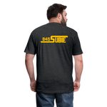 845 Subie Gold Font Fitted Cotton/Poly T-Shirt by Next Level - heather black