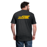 845 Subie Gold Font Fitted Cotton/Poly T-Shirt by Next Level - heather black