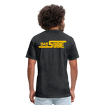 845 Subie Gold Font Fitted Cotton/Poly T-Shirt by Next Level - heather black