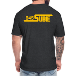 845 Subie Gold Font Fitted Cotton/Poly T-Shirt by Next Level - heather black