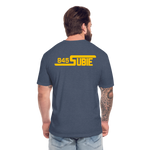 845 Subie Gold Font Fitted Cotton/Poly T-Shirt by Next Level - heather navy