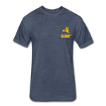 845 Subie Gold Font Fitted Cotton/Poly T-Shirt by Next Level - heather navy