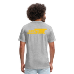 845 Subie Gold Font Fitted Cotton/Poly T-Shirt by Next Level - heather gray