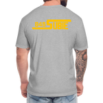 845 Subie Gold Font Fitted Cotton/Poly T-Shirt by Next Level - heather gray