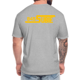 845 Subie Gold Font Fitted Cotton/Poly T-Shirt by Next Level - heather gray