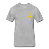 845 Subie Gold Font Fitted Cotton/Poly T-Shirt by Next Level - heather gray