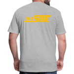 845 Subie Gold Font Fitted Cotton/Poly T-Shirt by Next Level - heather gray