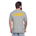 845 Subie Gold Font Fitted Cotton/Poly T-Shirt by Next Level - heather gray