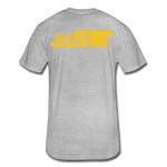 845 Subie Gold Font Fitted Cotton/Poly T-Shirt by Next Level - heather gray