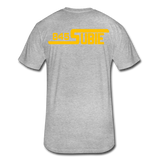 845 Subie Gold Font Fitted Cotton/Poly T-Shirt by Next Level - heather gray
