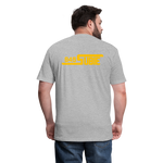 845 Subie Gold Font Fitted Cotton/Poly T-Shirt by Next Level - heather gray