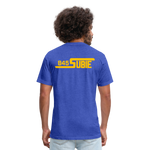 845 Subie Gold Font Fitted Cotton/Poly T-Shirt by Next Level - heather royal