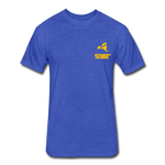 845 Subie Gold Font Fitted Cotton/Poly T-Shirt by Next Level - heather royal