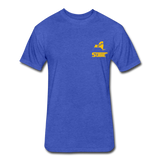 845 Subie Gold Font Fitted Cotton/Poly T-Shirt by Next Level - heather royal
