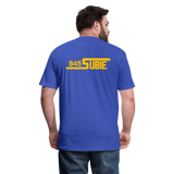 845 Subie Gold Font Fitted Cotton/Poly T-Shirt by Next Level - heather royal