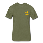 845 Subie Gold Font Fitted Cotton/Poly T-Shirt by Next Level - heather military green