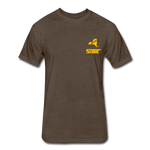 845 Subie Gold Font Fitted Cotton/Poly T-Shirt by Next Level - heather espresso