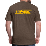 845 Subie Gold Font Fitted Cotton/Poly T-Shirt by Next Level - heather espresso