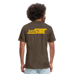 845 Subie Gold Font Fitted Cotton/Poly T-Shirt by Next Level - heather espresso