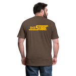 845 Subie Gold Font Fitted Cotton/Poly T-Shirt by Next Level - heather espresso
