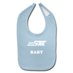 845 Subie Baby Bib (White Font) - light blue