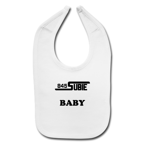 845 Subie Baby Bib (Black Font) - white