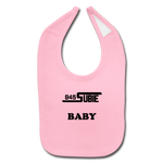 845 Subie Baby Bib (Black Font) - light pink