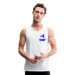845 Subie Blue Font Men’s Premium Tank - white
