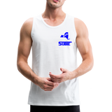 845 Subie Blue Font Men’s Premium Tank - white