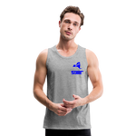 845 Subie Blue Font Men’s Premium Tank - heather gray