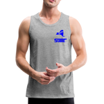 845 Subie Blue Font Men’s Premium Tank - heather gray