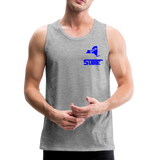 845 Subie Blue Font Men’s Premium Tank - heather gray