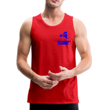 845 Subie Blue Font Men’s Premium Tank - red