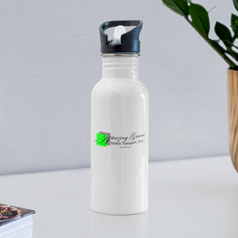 Amazing Grace Mobile Transport Water Bottle - white