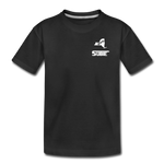 845 Subie White Font Striped Toddler Premium Organic T-Shirt - black