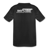 845 Subie White Font Striped Toddler Premium Organic T-Shirt - black